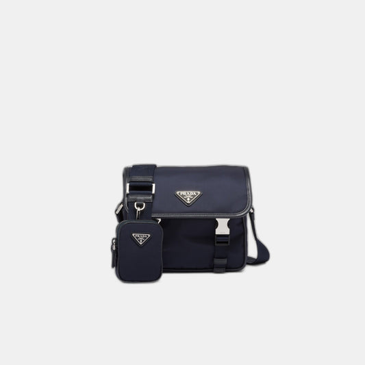 Sac porté épaule en Re-Nylon et cuir Saffiano - #5
