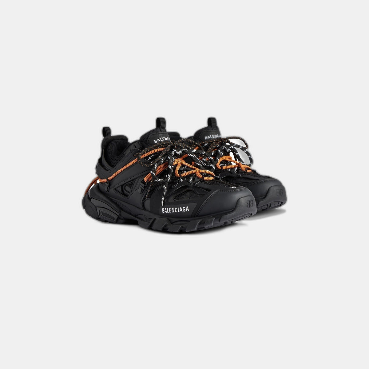SNEAKER TRACK TRAIL LACES POUR HOMME EN NOIR/ORANGE