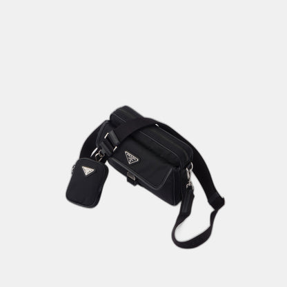 Sac porté épaule en Re-Nylon et cuir Saffiano - #8