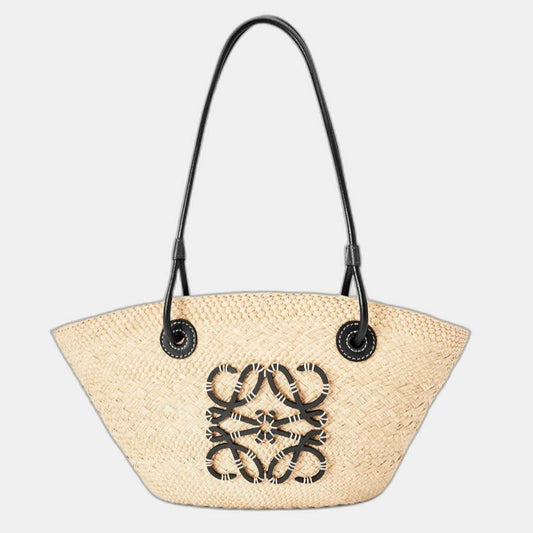 Loewe - Anagram en palmier Iraca et cuir de veau
