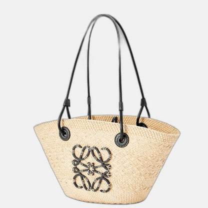 Loewe - Anagram en palmier Iraca et cuir de veau