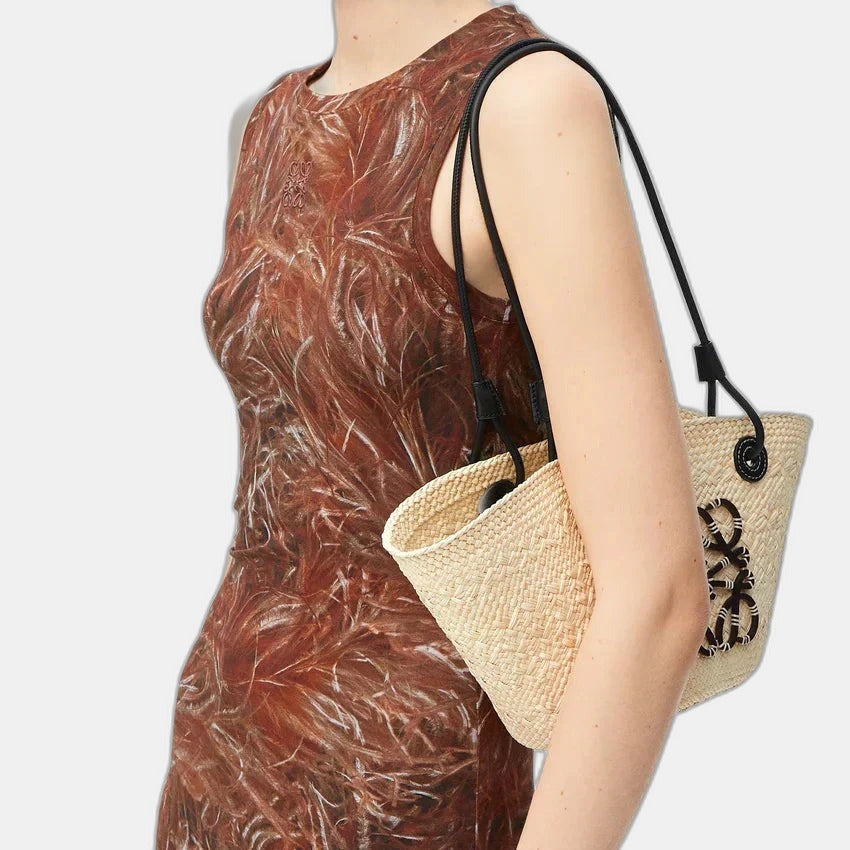 Loewe - Anagram en palmier Iraca et cuir de veau