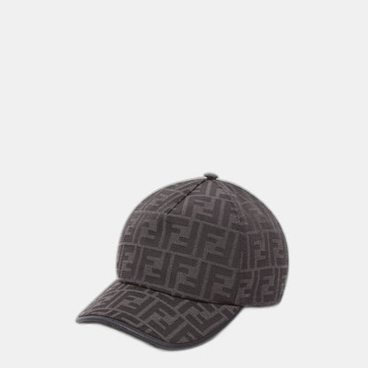 Casquette de baseball en tissu jacquard FF noir