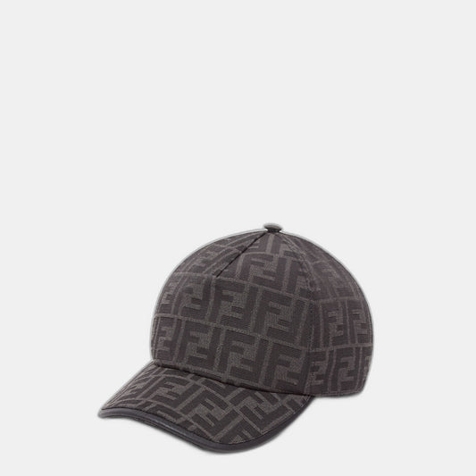 Casquette de baseball en tissu jacquard FF noir
