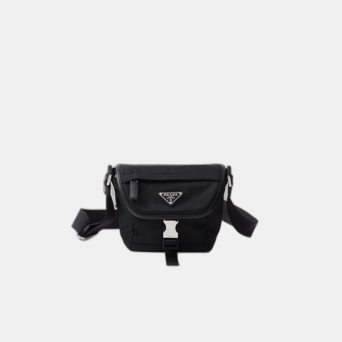 Sac porté épaule en Re-Nylon et cuir Saffiano - #7