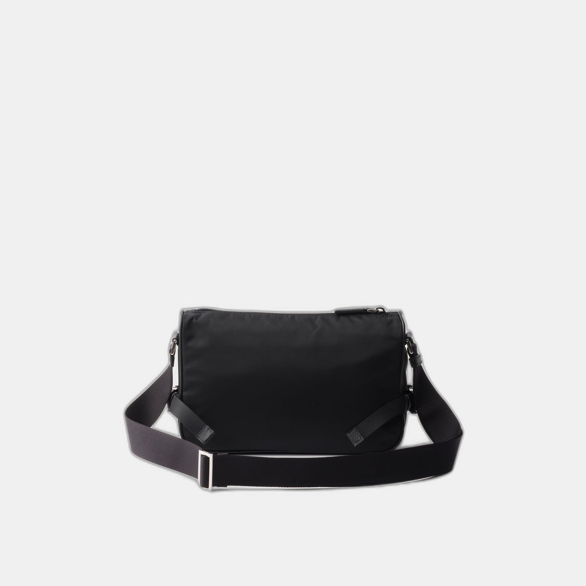 Sac de taille moyenne porté épaule en Re-Nylon et cuir Saffiano - #1