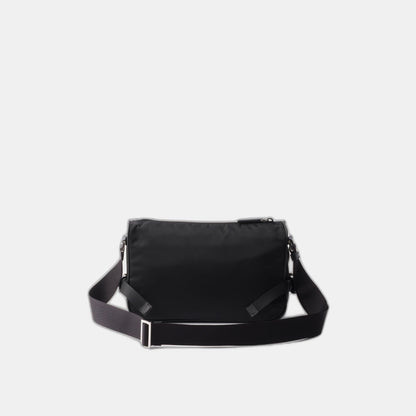 Sac de taille moyenne porté épaule en Re-Nylon et cuir Saffiano - #1