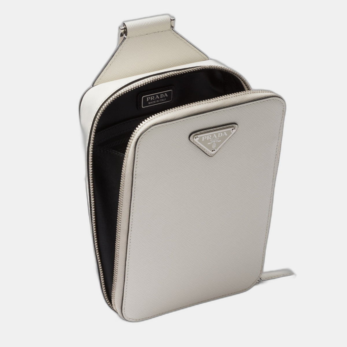 Sac Prada Brique en cuir Saffiano - #1