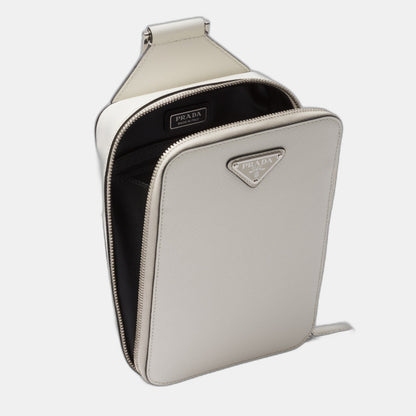 Sac Prada Brique en cuir Saffiano - #1