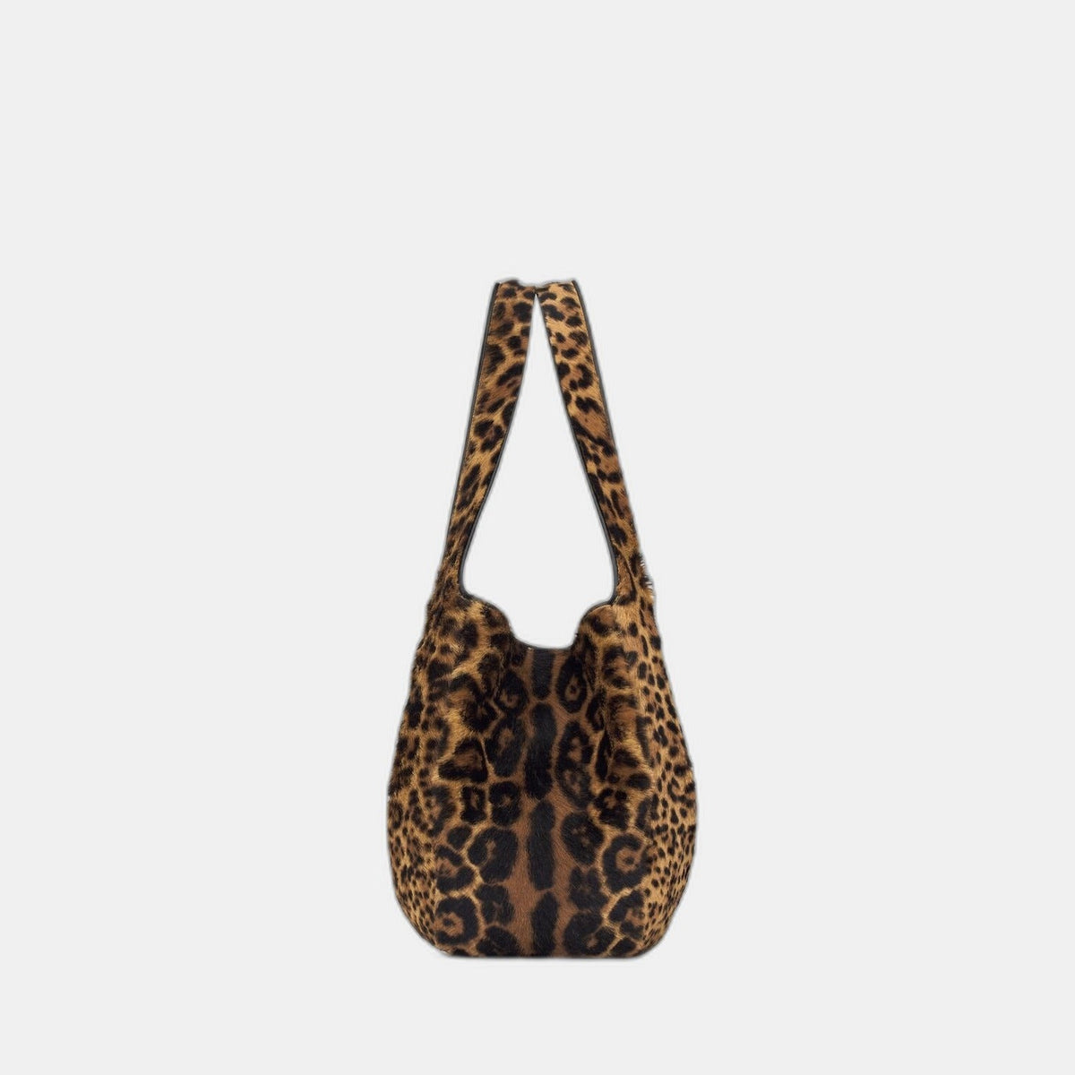 LE 5 À 7 BEA EN CUIR EFFET PONY LEOPARD