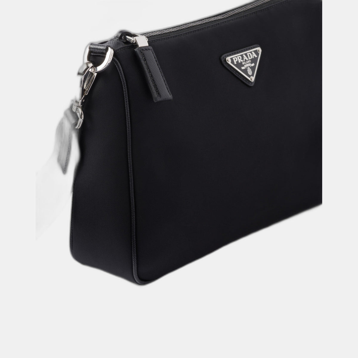Sac porté épaule en Re-Nylon et cuir Saffiano - #1