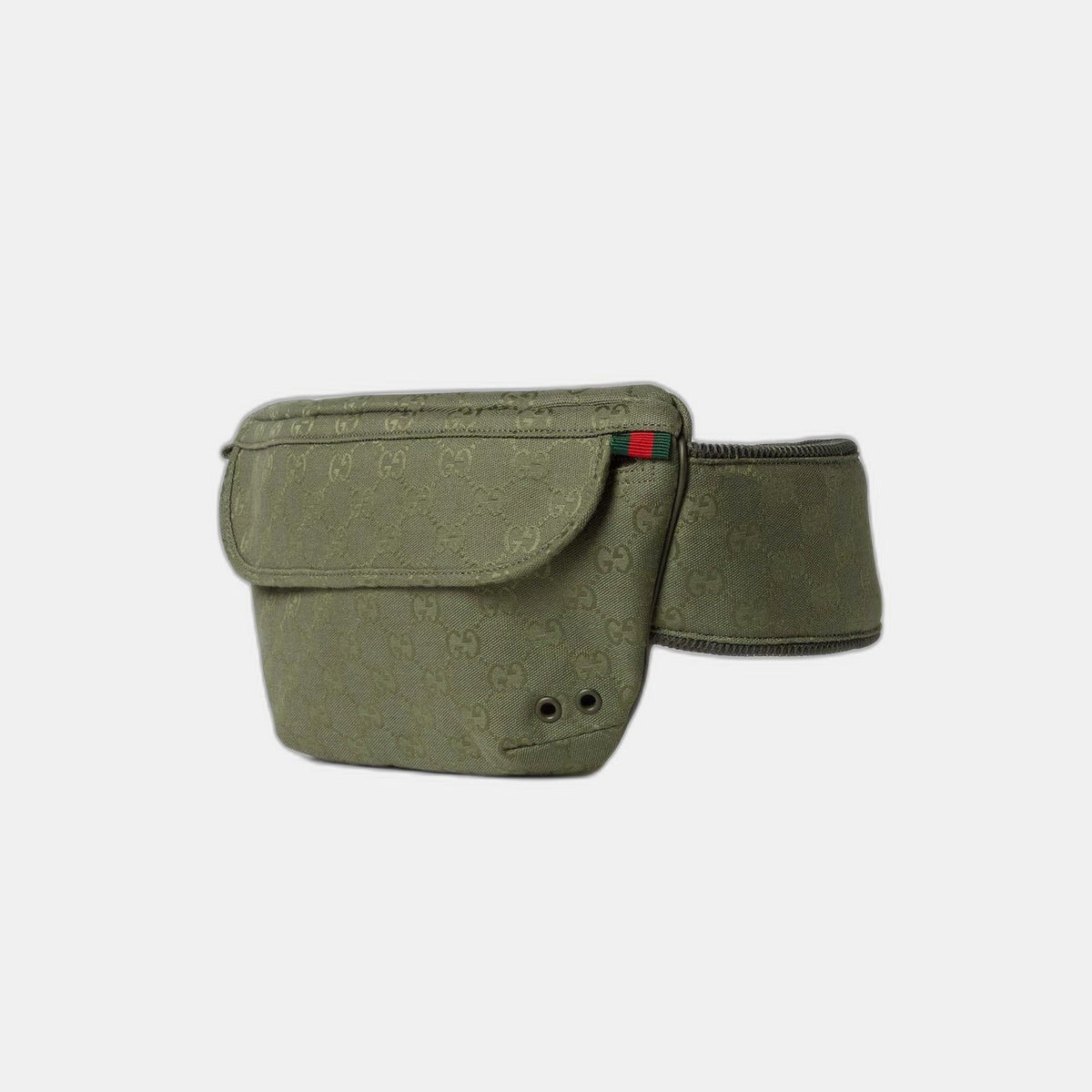 Sac ceinture en toile GG grand format