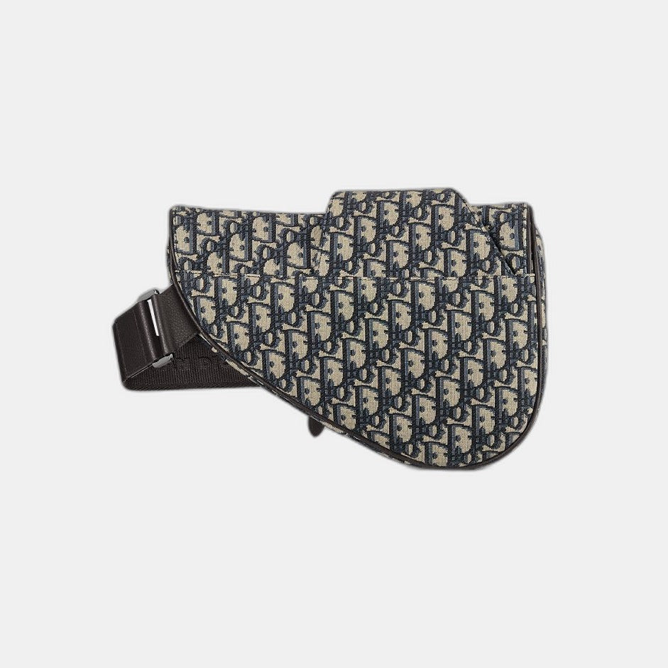 Sac Saddle Noir et Beige