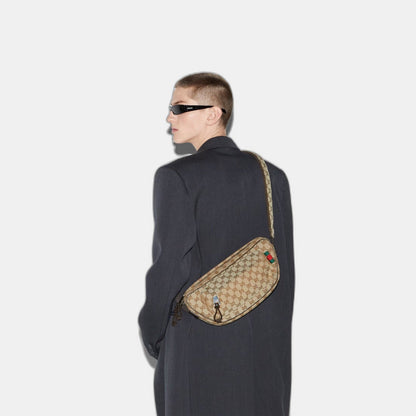 Sac à bandoulière en toile GG grand format - #2