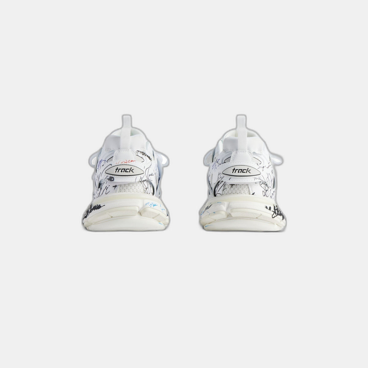 SNEAKER TRACK AUTOGRAPHE EN BLANC/NOIR/BLEU/ROUGE