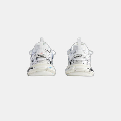 SNEAKER TRACK AUTOGRAPHE EN BLANC/NOIR/BLEU/ROUGE