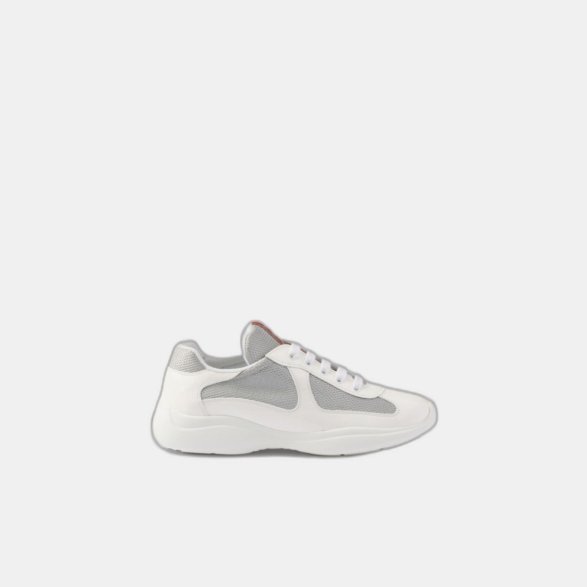 Baskets Prada America’s Cup en tissu Bike blanc