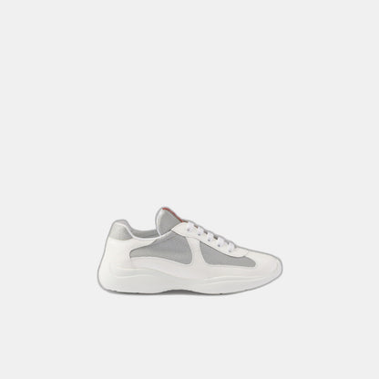 Baskets Prada America’s Cup en tissu Bike blanc