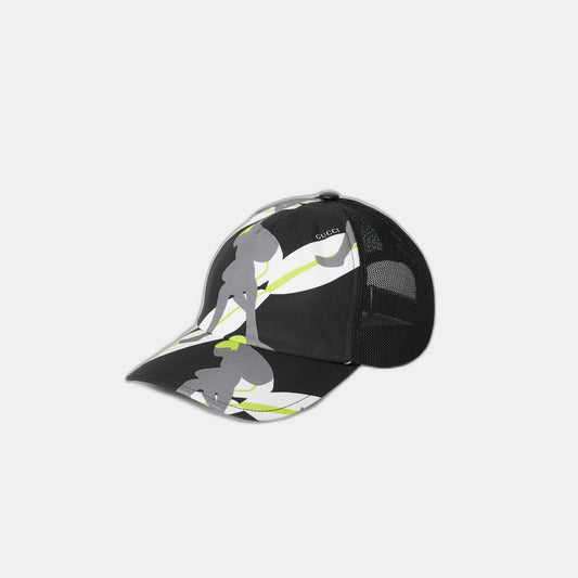Casquette en toile de coton imprimée