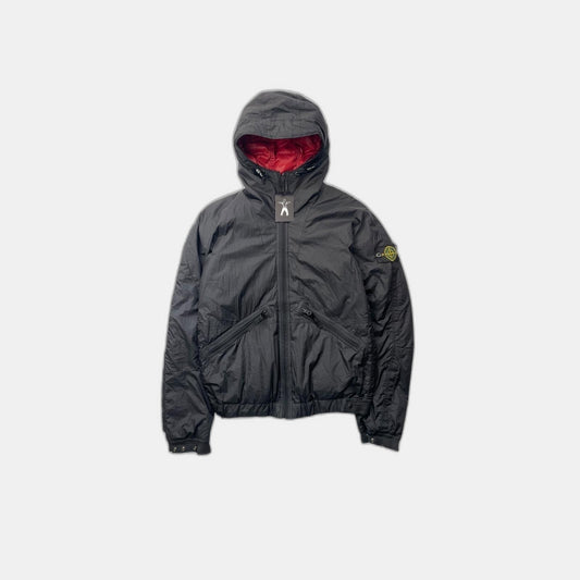 Stone island mesh badge goose down jacket / doudoune