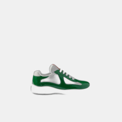 Baskets Prada America’s Cup en tissu Bike vert