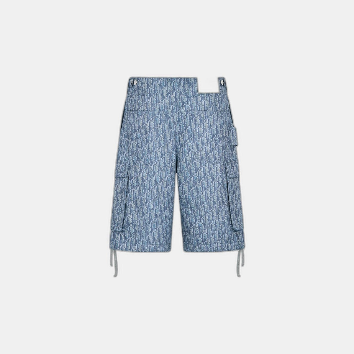 Bermuda cargo Dior Oblique
Twill de coton mélangé bleu