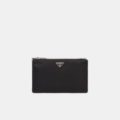 Pochette en Re-Nylon et cuir Saffiano