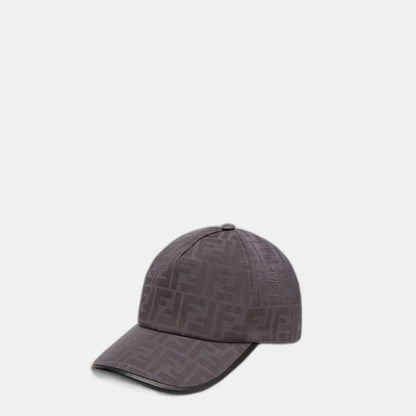 Casquette de baseball en tissu jacquard FF gris