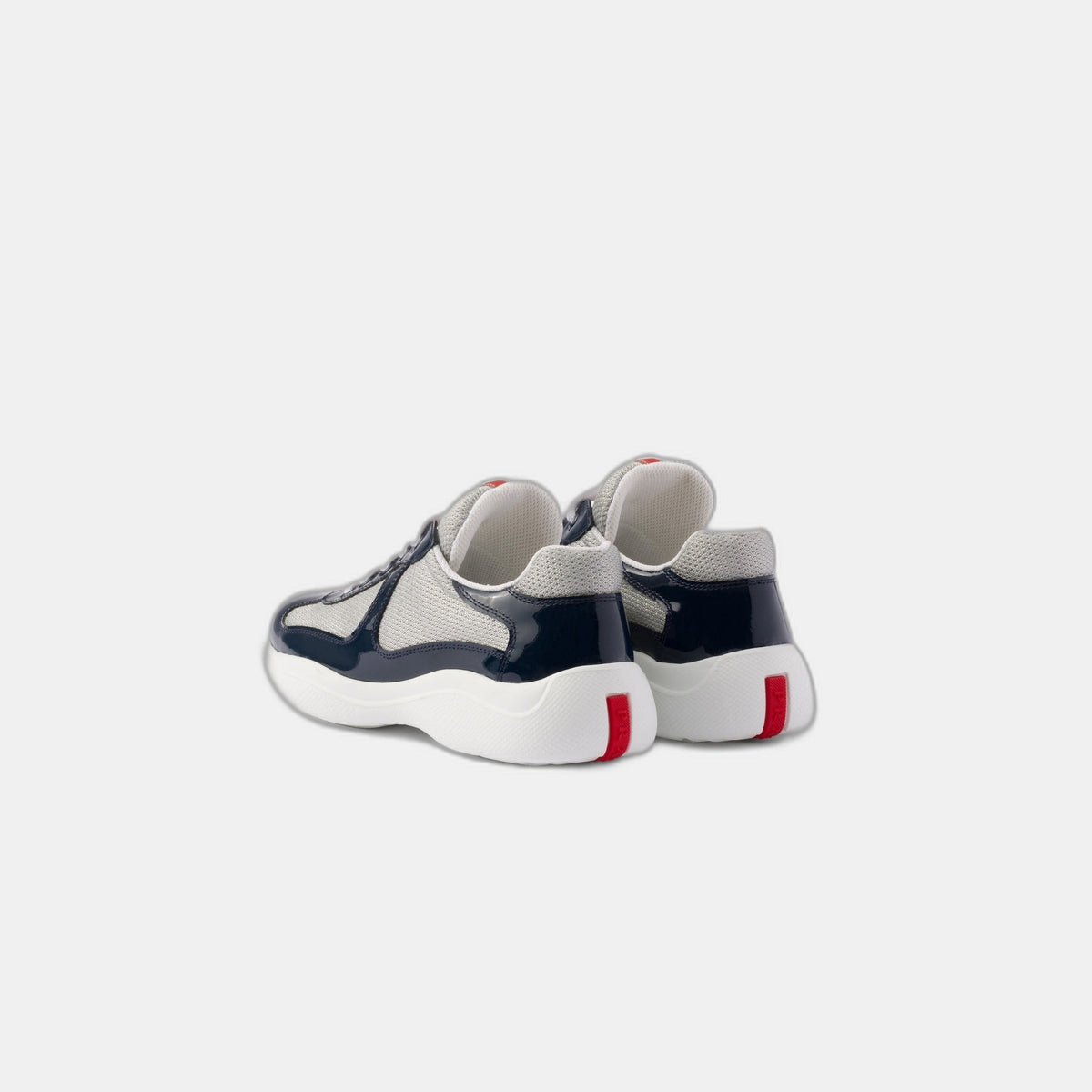 Baskets Prada America’s Cup en tissu Bike bleu roi