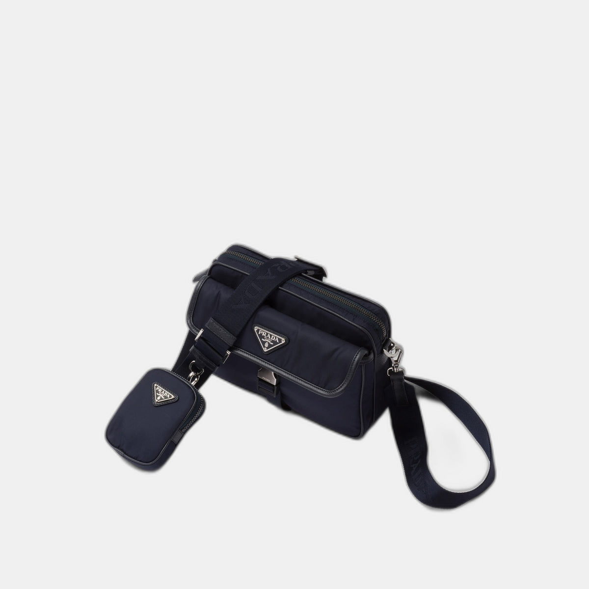 Sac porté épaule en Re-Nylon et cuir Saffiano - #3
