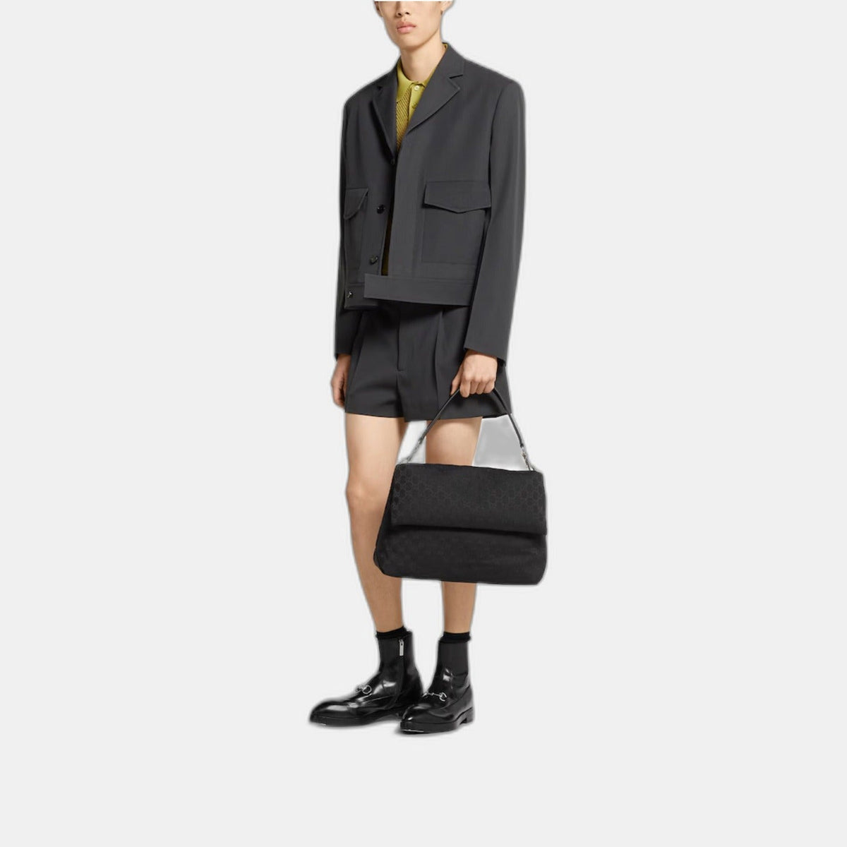 Sac à bandoulière en toile GG grand format - #1