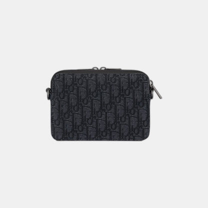 Pochette zippée à bandoulière Noir