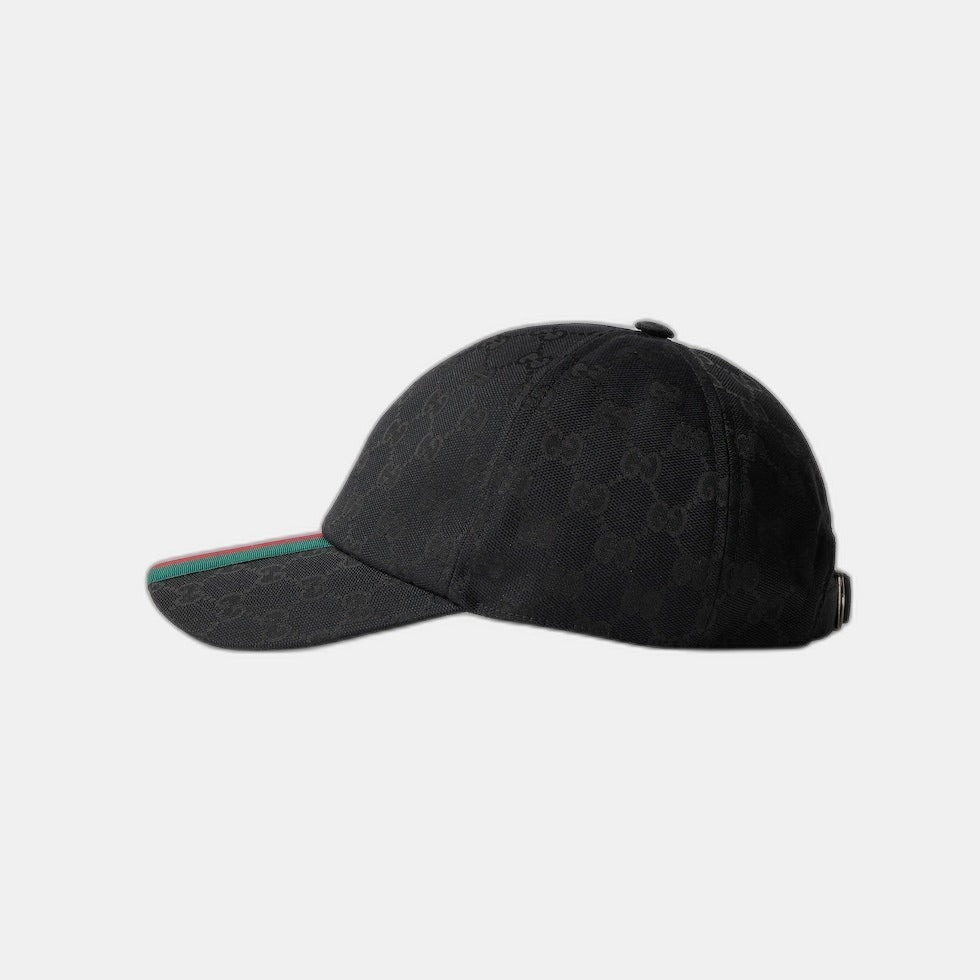 CASQUETTE DE BASE-BALL EN TOILE GG D'ORIGINE NOIR