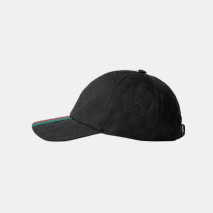 CASQUETTE DE BASE-BALL EN TOILE GG D'ORIGINE NOIR
