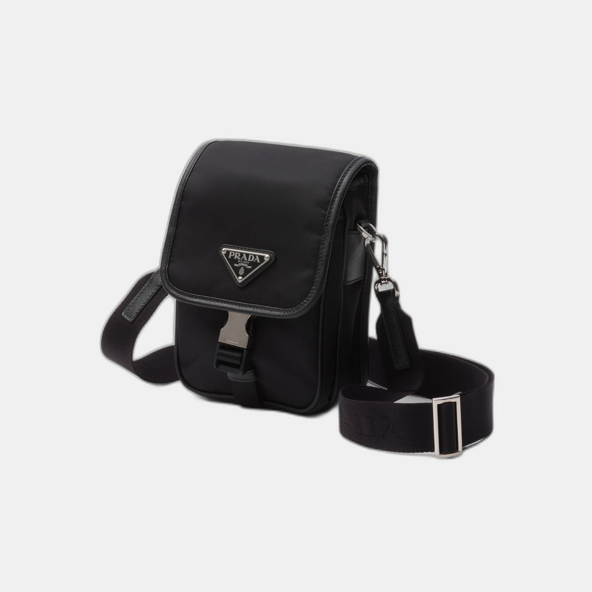 Sac porté épaule en Re-Nylon et cuir Saffiano - #6