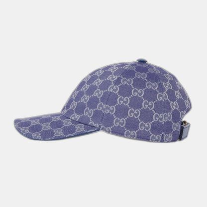CASQUETTE EN TOILE GG Bleu gris