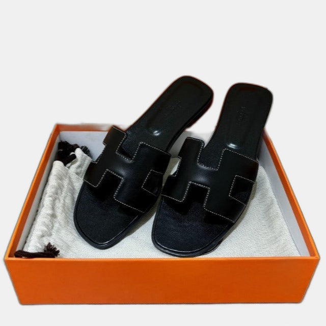 Hermes - Claquettes Noir