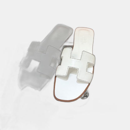 Hermes - Claquettes Blanc