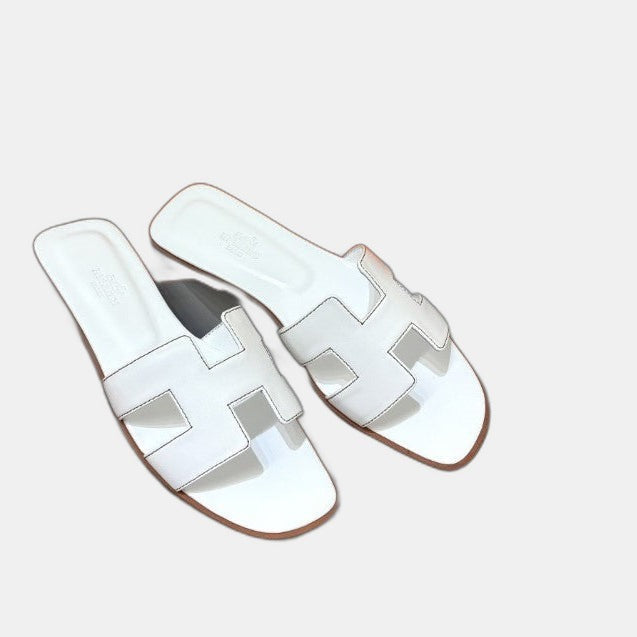 Hermes - Claquettes Blanc