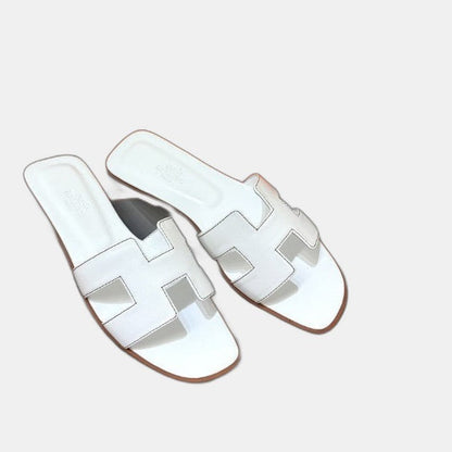 Hermes - Claquettes Blanc