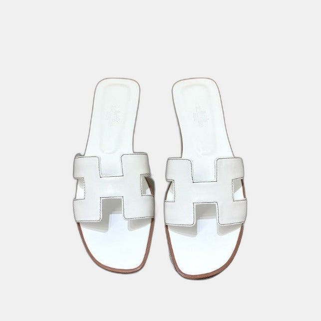 Hermes - Claquettes Blanc