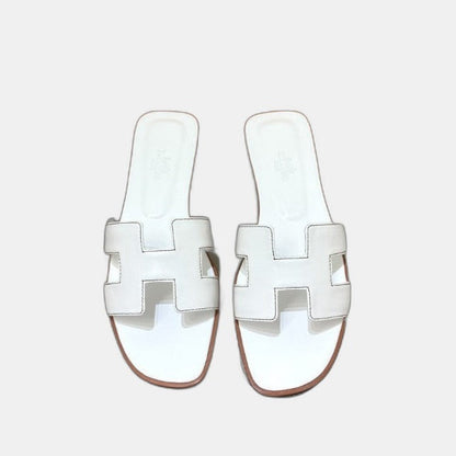 Hermes - Claquettes Blanc