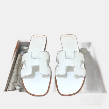 Hermes - Claquettes Blanc