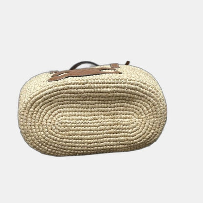 Céline - Classic Panier petit modèle Souple Raphia et veau