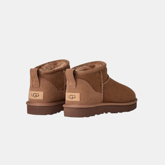 UGG Femme Botte Classic Ultra Mini Marron