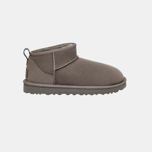 UGG Femme Botte Classic Ultra Mini Gris