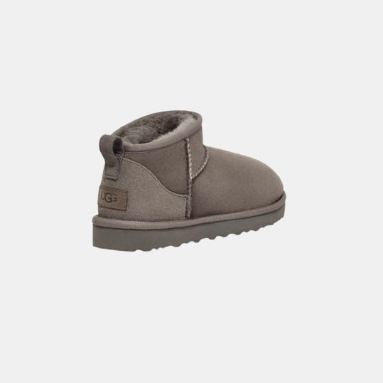 UGG Femme Botte Classic Ultra Mini Gris