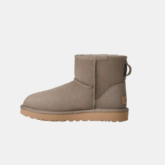 Femme Botte Classic Mini II Gris Galet