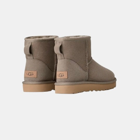 Femme Botte Classic Mini II Gris Galet