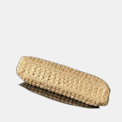 C­eli­ne - Classic Panier Cabas Triangle Raffia Calfskin